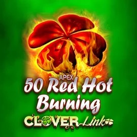50 Red Hot Burning Clover Links game by Novomatic – logo hosted on Rollflame Casino