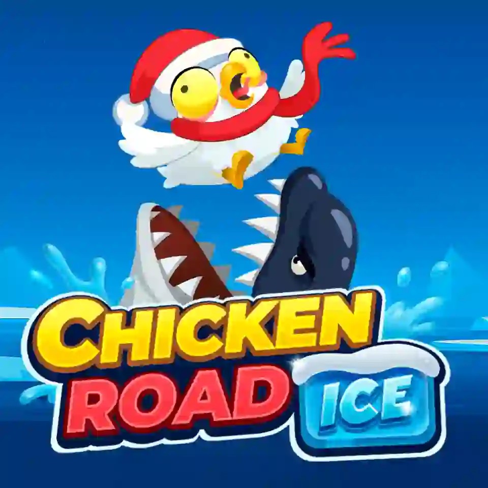 Chicken Road Ice casino game by InOut – featured logo at Rollflame Casino