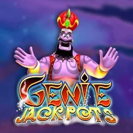 Jackpots logo of Genie Jackpots from Blueprint Gaming at Rollflame Casino