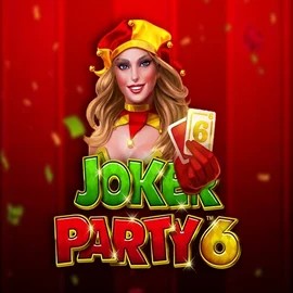 Joker Party 6 online game logo by Greentube on rollflame.casino