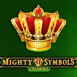Official Slots logo: Mighty Symbols Crowns by Wazdan at Rollflame Casino