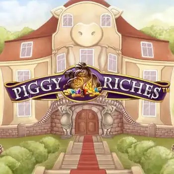 Official Slots logo: Piggy Riches by NetEnt at Rollflame Casino