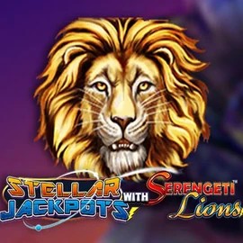 Stellar Jackpots with Serengeti Lions logo – Jackpots by Lightning Box Game at Rollflame Casino