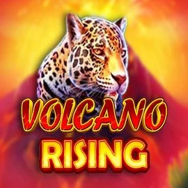 Volcano Rising slot logo by RubyPlay at Rollflame Casino