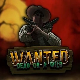Wanted Dead or a Wild logo by Hacksaw Gaming at Rollflame Casino